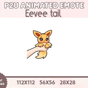 ANIMATED Eevee tail animated emote Twitch/Discord/Youtube
