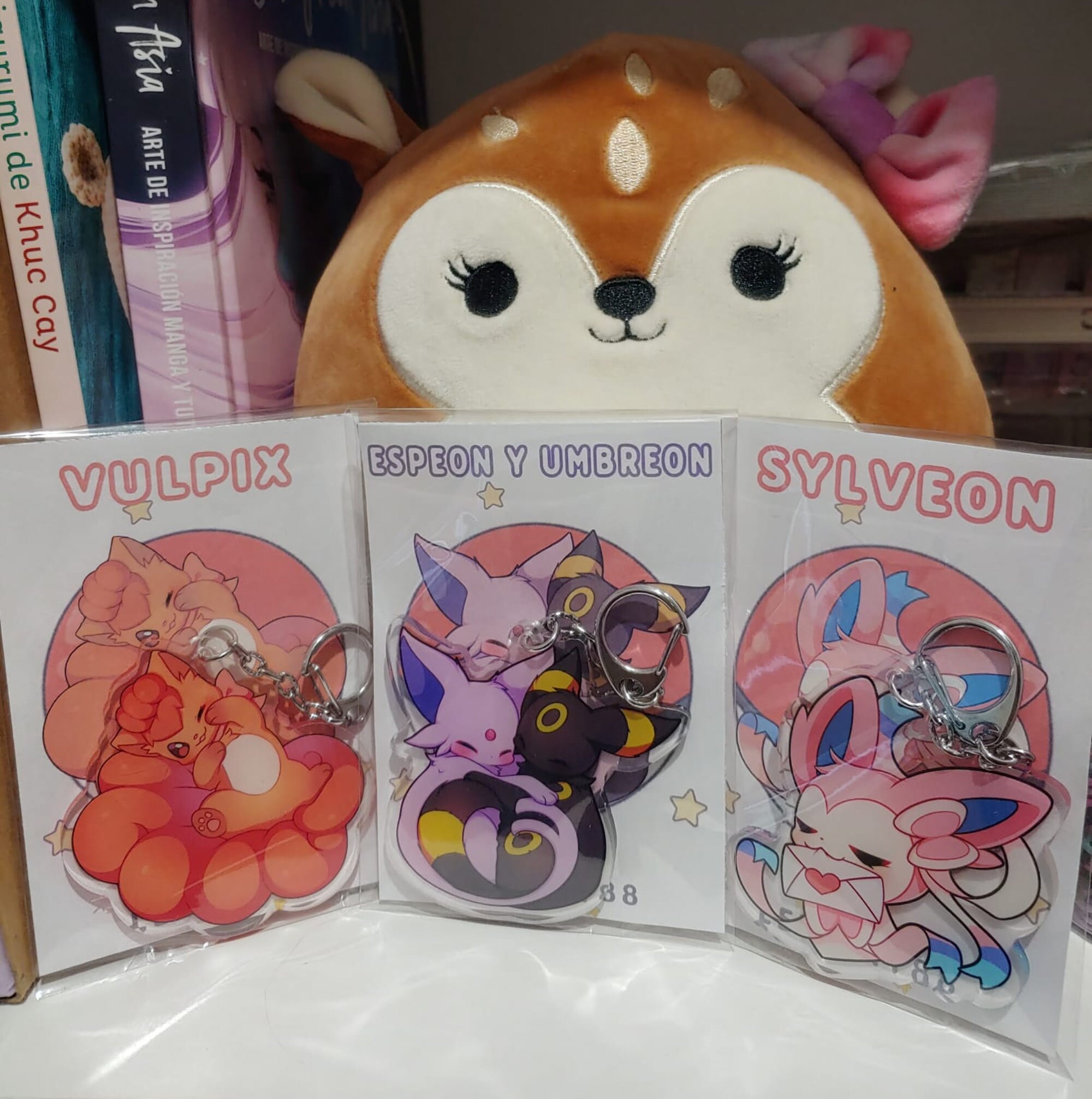 Acrylic Keychain Sylveon-vulpix-umbreon-espeon Pokémon - Etsy