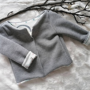 Jacket Baby Reversible Jacket Sweat Jacket Double-Sided Rainbow 62-68 74-80 86-92 98-104