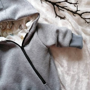 Baby overall winter overall 50 56 62 74 80 Safari dieren beige grijs