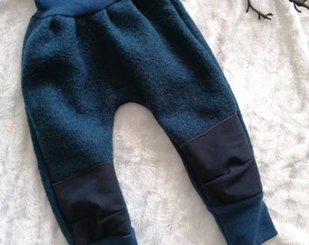 Walkhose Baby Trousers Wool Walk 62-68 74-80 86-92 98-104 jeans blue petrol green