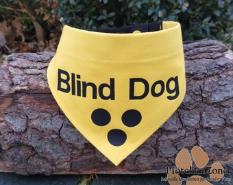 Foulard Blind Dog taille. XS - XXL bandana réglable PawZone angles morts bandana pour chien