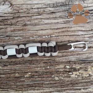 EM ceramic collar made to measure walnut-mocha with/without name size XS-XXL dog collar image 6