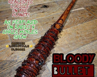 Lucille Bat replica prop, the walking dead, Negan, genuine Louisville Slugger "34" (leather Wire)