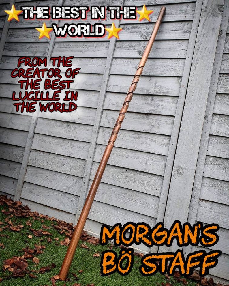 BO STAFF the Walking Dead Lucille Bat Replica Etsy