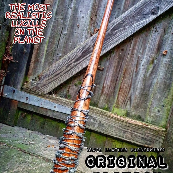 Lucille Bat replica prop, the walking dead, Negan, genuine Louisville Slugger "34" (leather Wire)