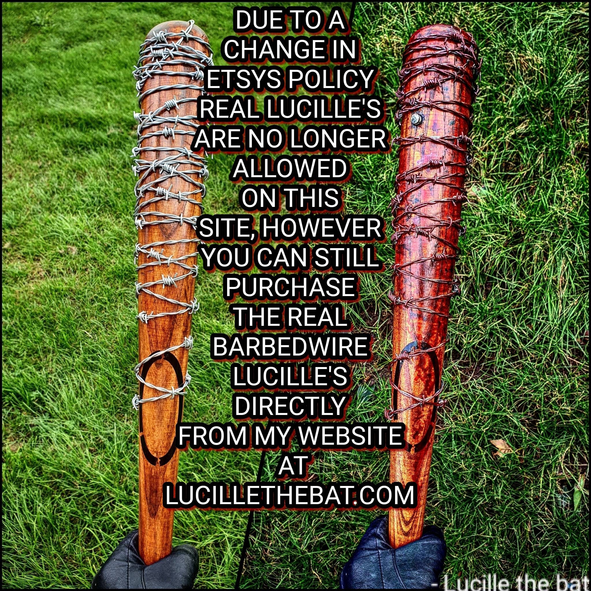 Lucille Bat Wall Mount,negan, the Walking Dead - Etsy