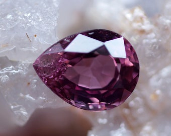 Purple Brown Spinel, Pear Cut Shape, Untreated Natural loose gemstone , for jewelry making  1.04 Cts (PN1856)