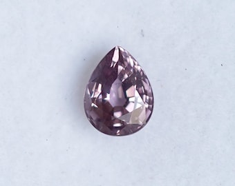Purple Lavender Spinel, Pear Shape Untreated Natural loose gemstone , single stone, for jewelry making 0.66 Cts (SM1104)