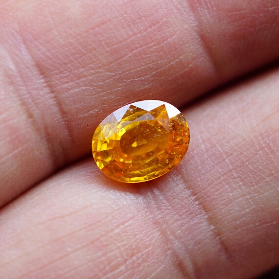 Beryllium treated yellow sapphire best sale