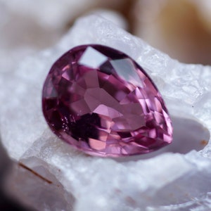 Purple Brown Spinel, Pear Cut Shape, Untreated Natural loose gemstone , for jewelry making  0.99 Cts (PN1836)