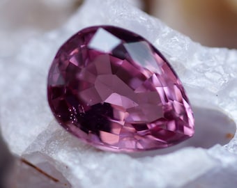 Purple Brown Spinel, Pear Cut Shape, Untreated Natural loose gemstone , for jewelry making  0.99 Cts (PN1836)