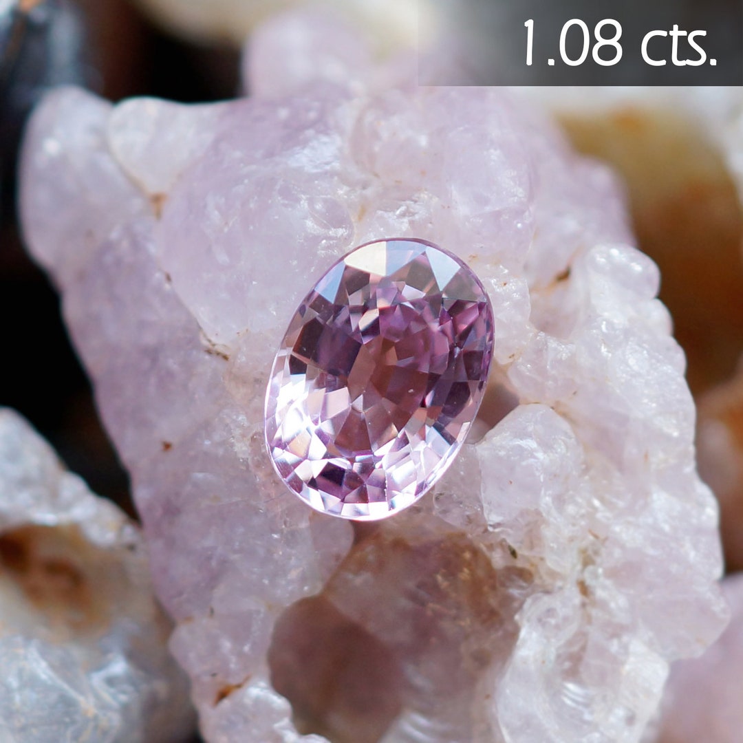 Light Purple Pink Spinel, Oval Shape Untreated Natural Loose