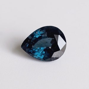 Blue Spinel, Pear Shape Untreated Natural loose gemstone , single stone, for jewelry making 1.39 Cts (SM1084)