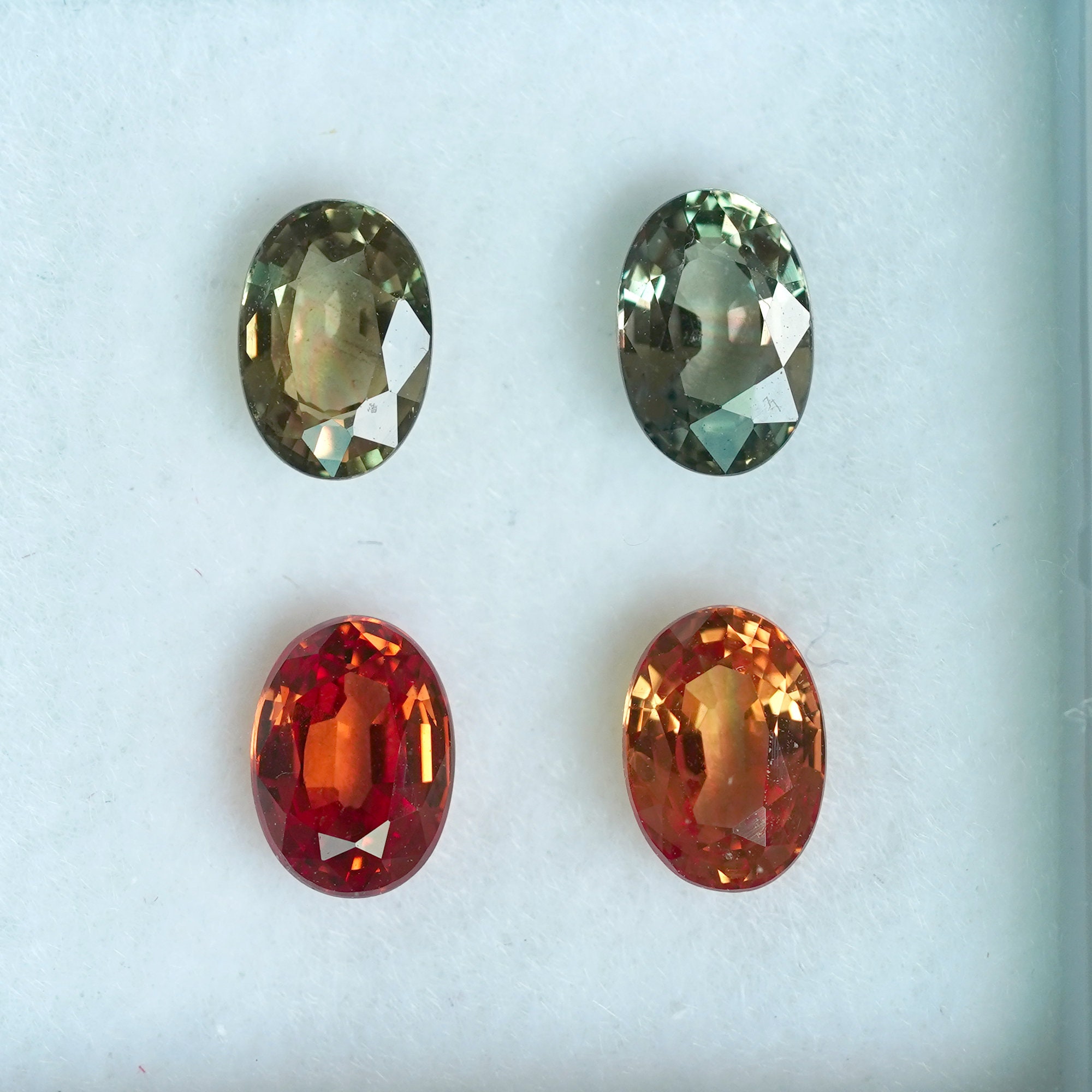 Saphir Orange De Tanzanie - 5.2x4.2 Mm - 0.58 Ct - Traitement Béryllium