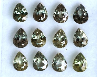 Lot Rare De 5 Saphirs Multicolores De Tanzanie - 5x3 Mm - 1,27 Carats - Traitement Béryllium