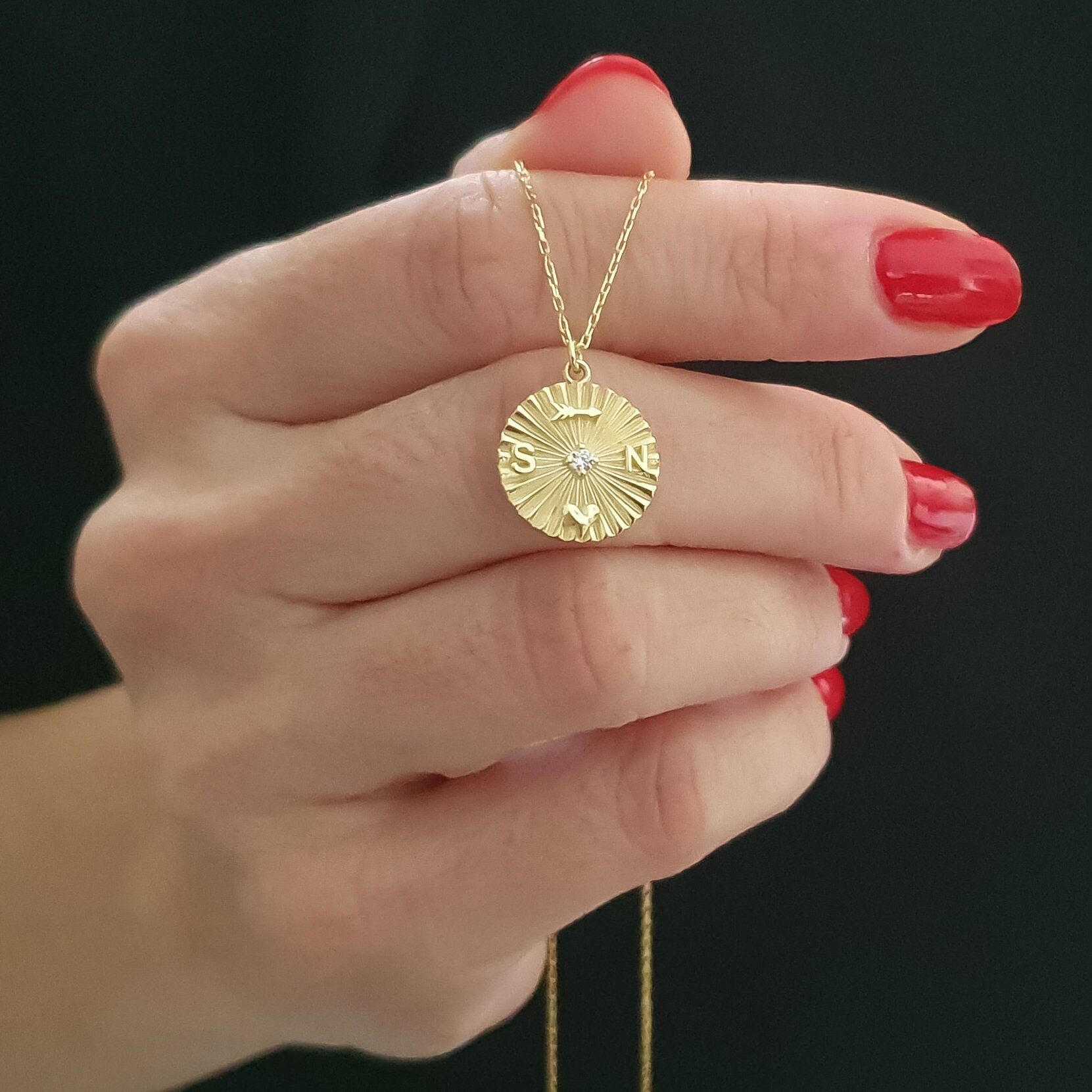 White gold custom pendant sale
