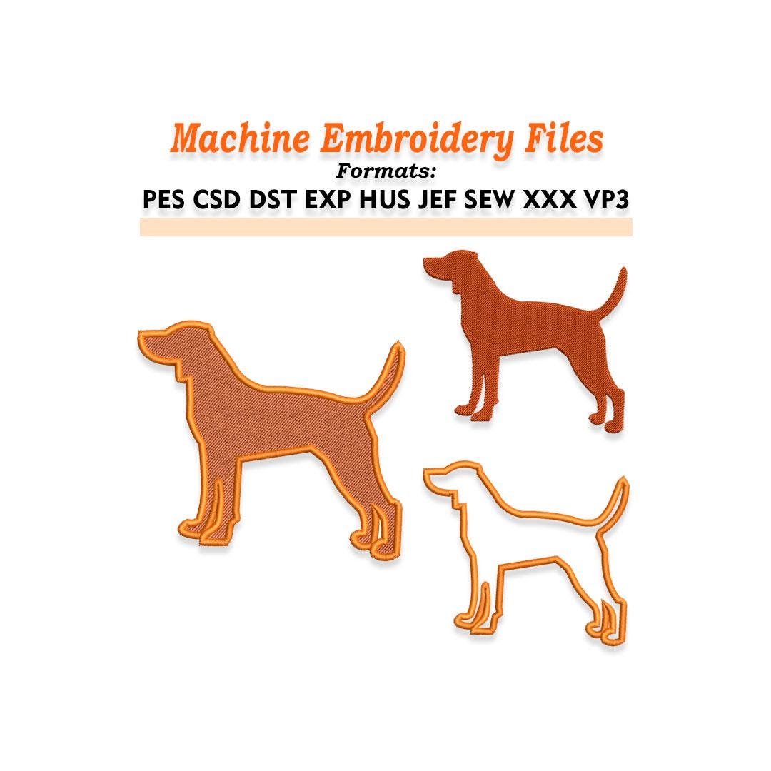 Hunting Dogs Patterns Hunting Dog Embroidery Design Files. Sizes 1