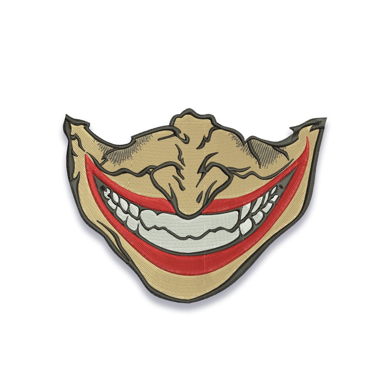 Joker Face Mask Embroidery Design Files Etsy