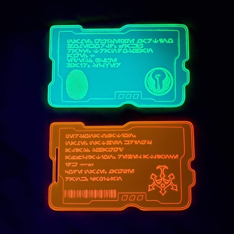 Star Wars Custom ID Card Galaxy/'s Edge Cosplay Prop