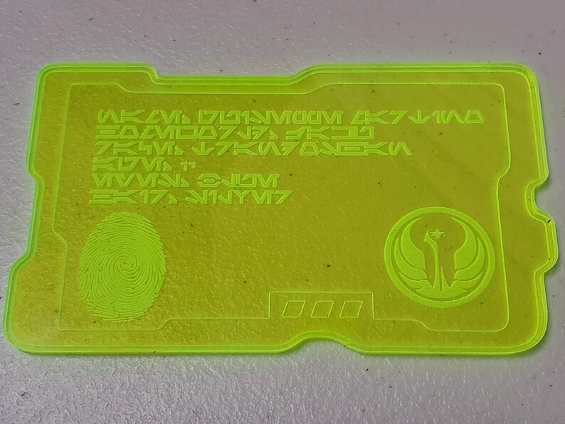 Star Wars Custom ID Card Galaxy/'s Edge Cosplay Prop