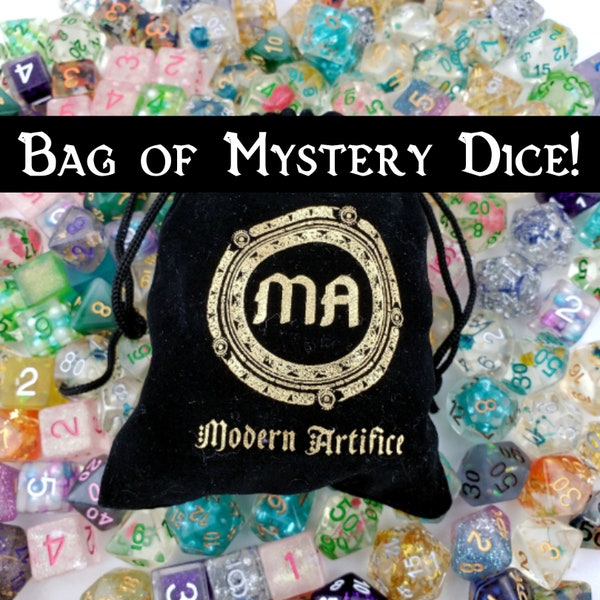 Bag of Bulk Mystery Dice! | Bag full of Random Dice | RPG Dice| Polyhedral Dice | Dungeons & Dragons | DnD Dice | Random Dice | Mystery Dice