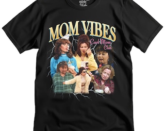Mom Vibes 90s TV series T-shirt, vintage look, 100% organic cotton, regular fit