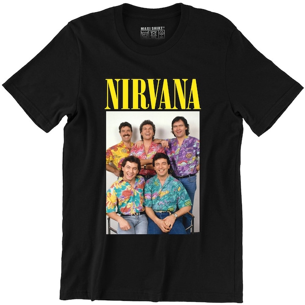T-Shirt humour, fake Nirvana, les musclés, idée cadeau drôle, 100% coton