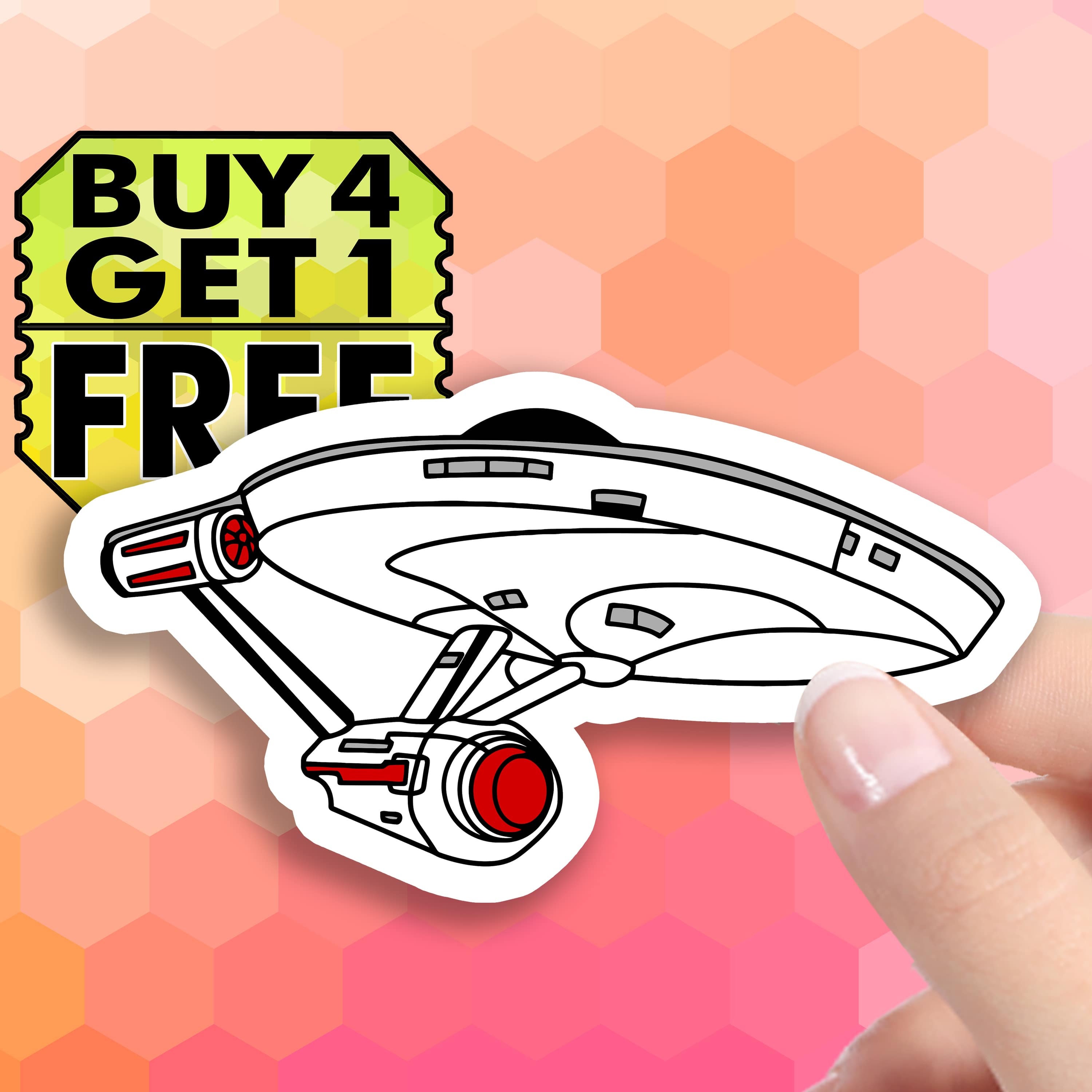 Star Trek Starship Enterprise Sticker Space Pop Culture Etsy