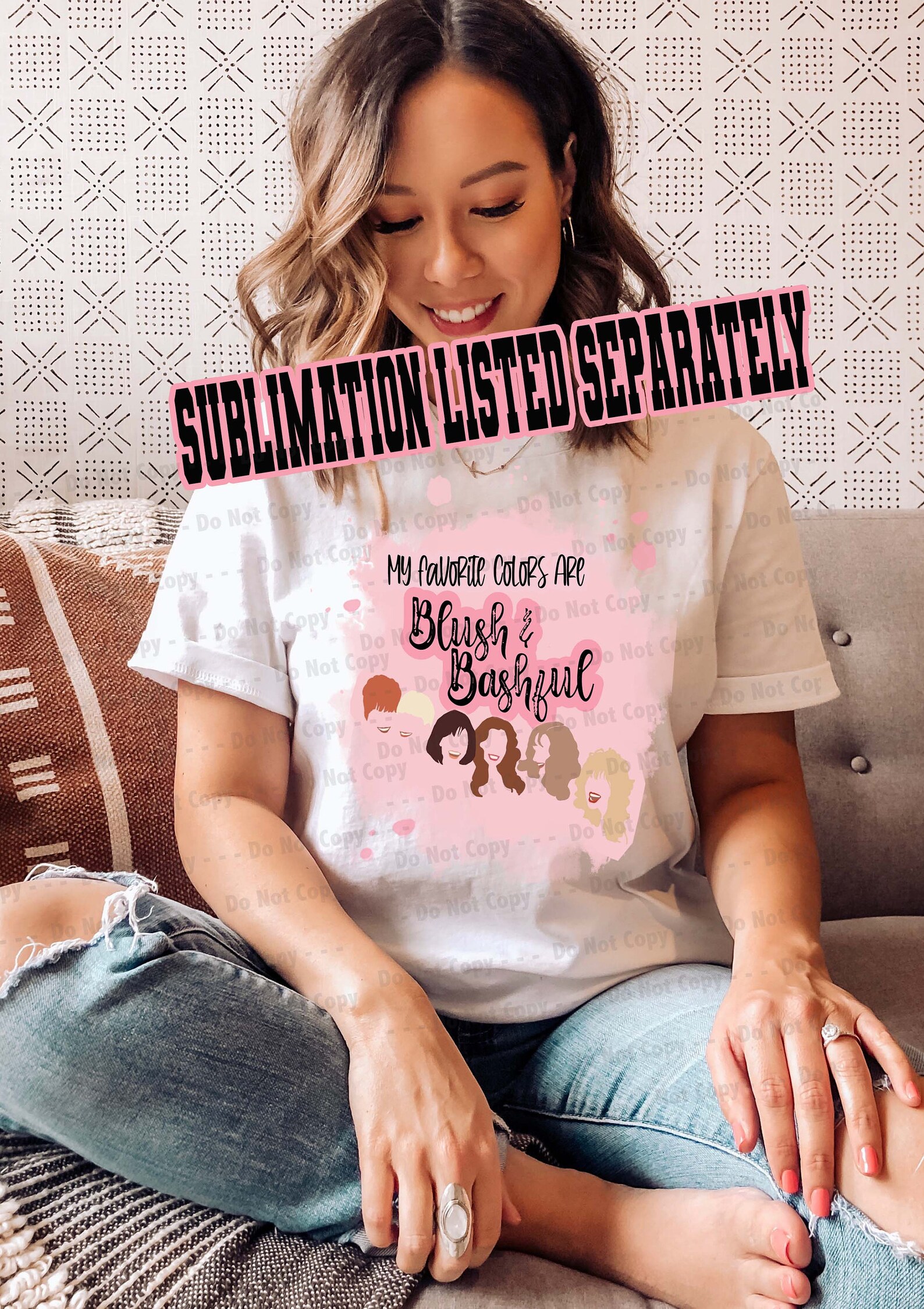 Digital PNG My Favorite Colors Are Blush and Bashful Great Etsy