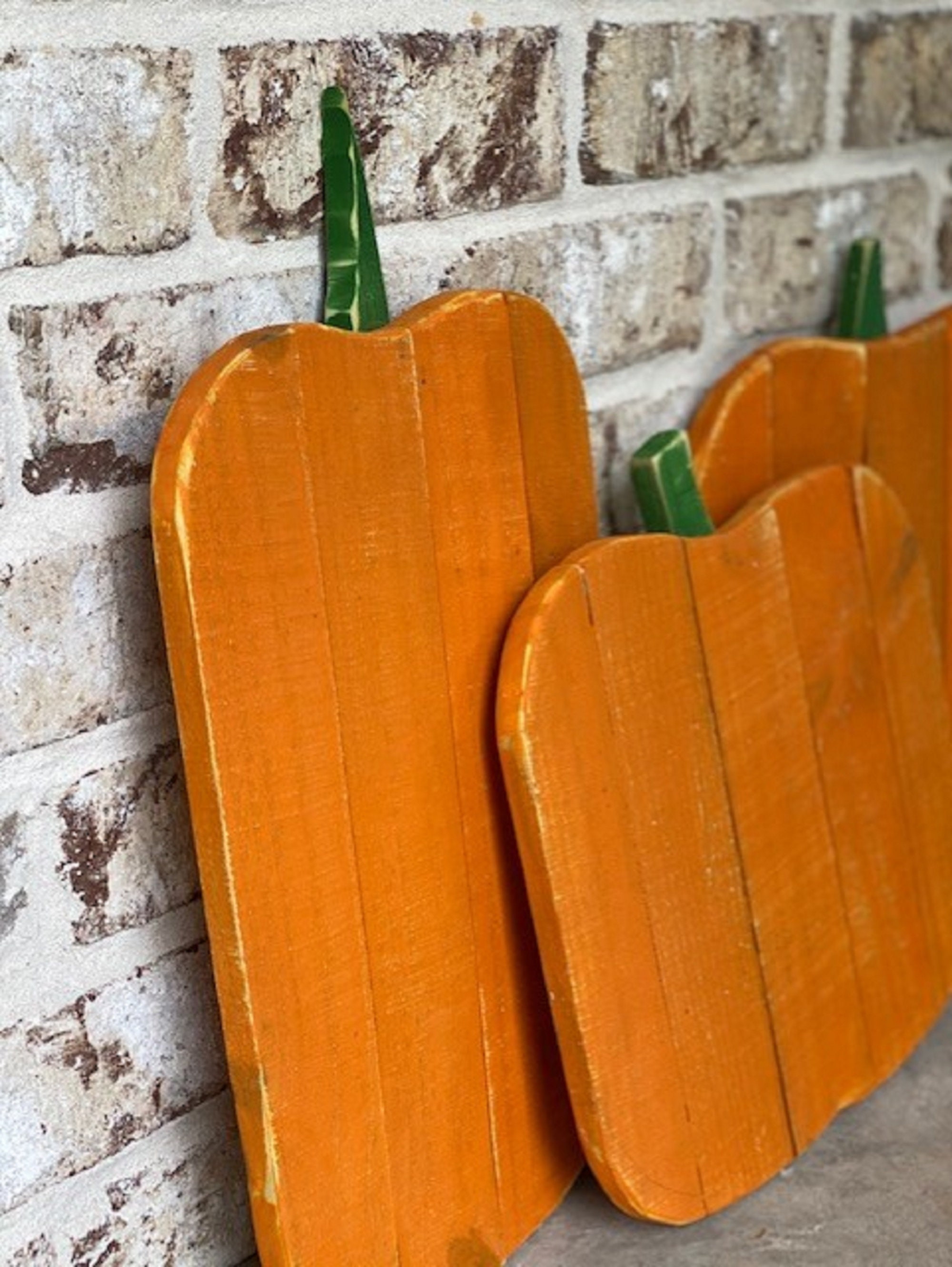 Farmhouse Wood Pumpkin Set Thanksgiving Decor - Etsy