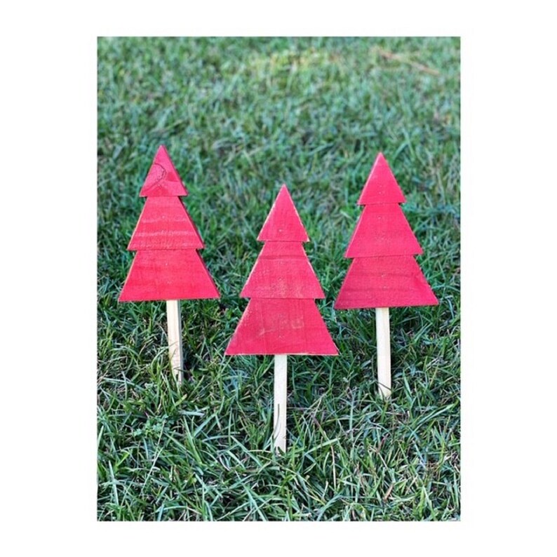 Christmas Tree Yard Art Outdoor Christmas Decor Farmhouse Etsy