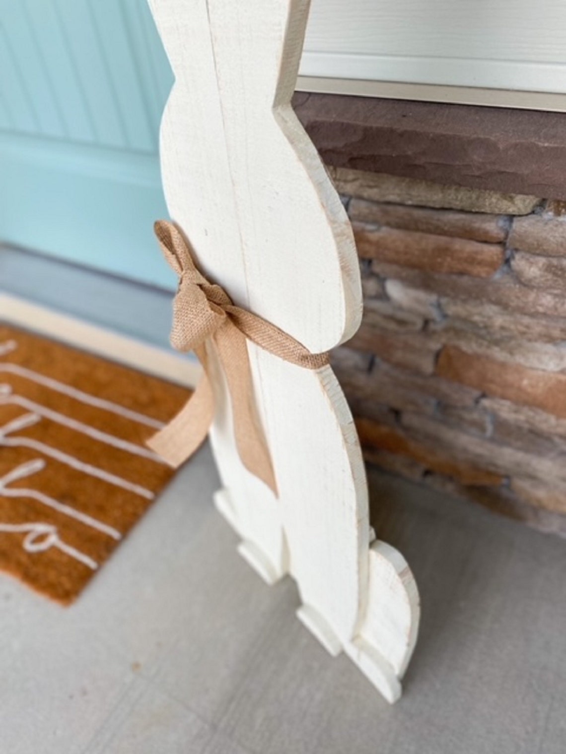Farmhouse Wood Easter Bunny, Porch Decor, Easter Bunny - Etsy