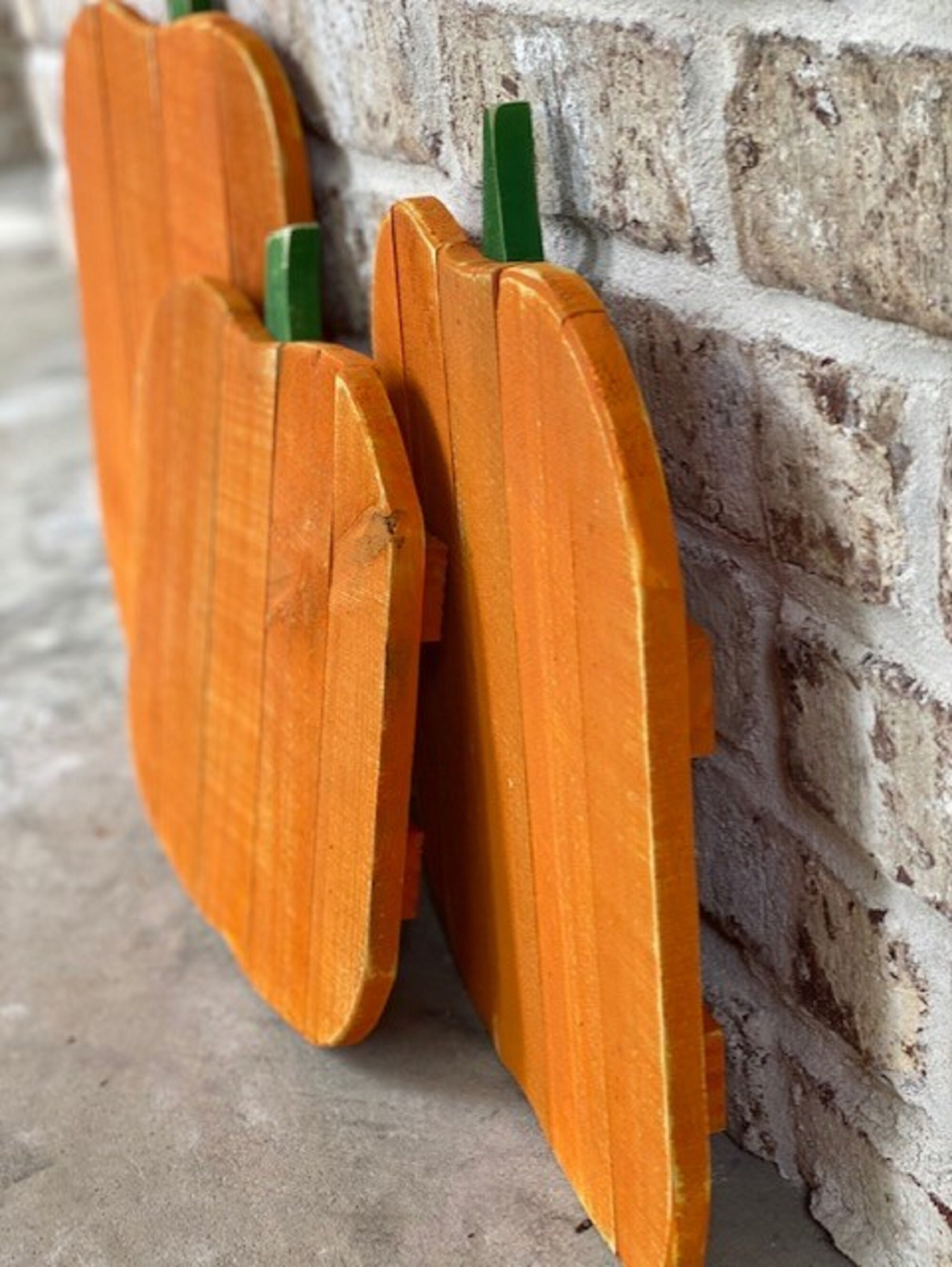 Farmhouse Wood Pumpkin Set Thanksgiving Decor - Etsy