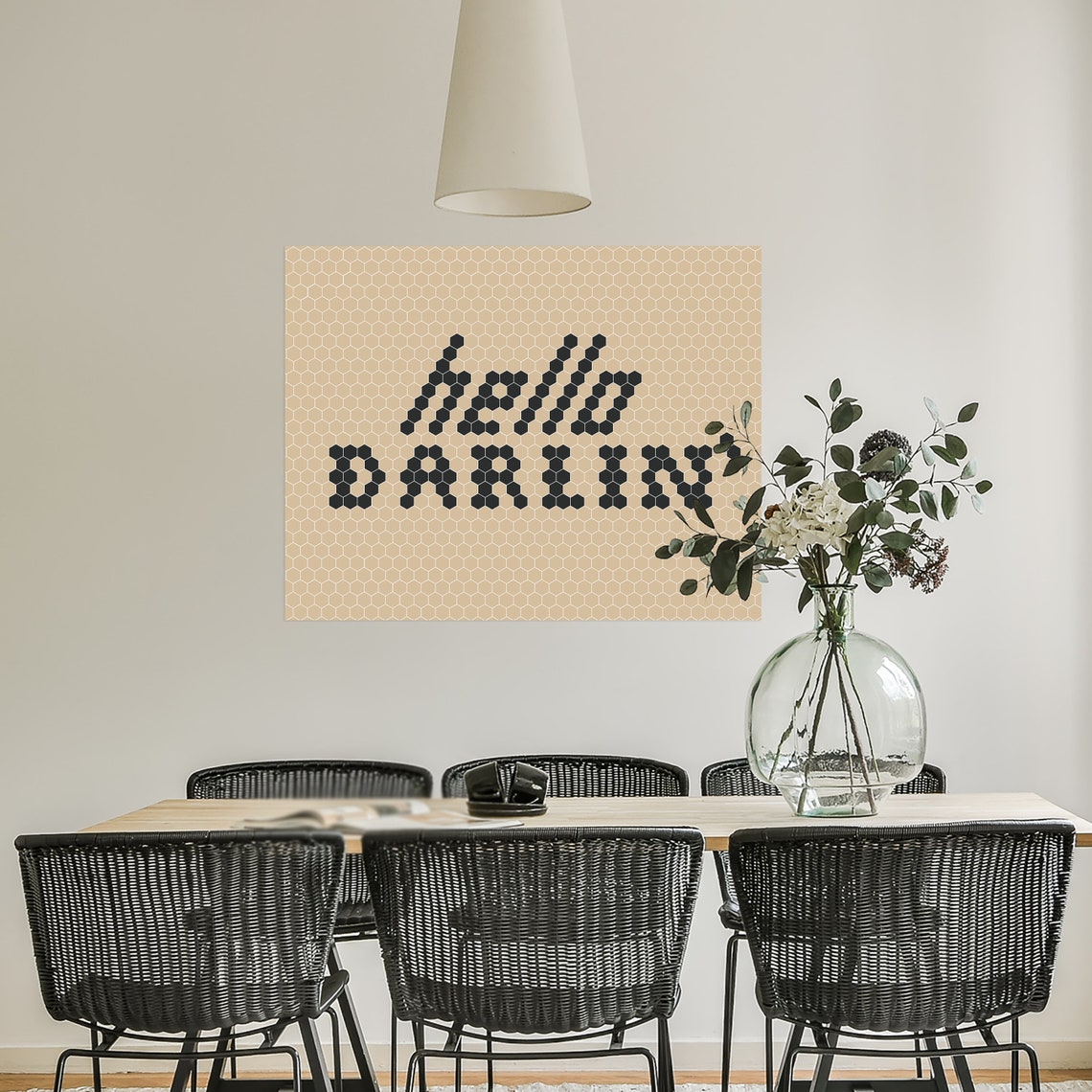 Hello Darlin' DIGITAL DOWNLOAD Art Print Modern Western - Etsy