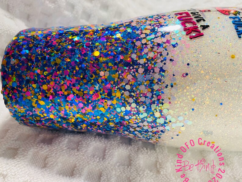 Fuck Fuck Here Unicorn Glitter Tumbler Middle Finger Dancing Unicorn Custom Tumbler