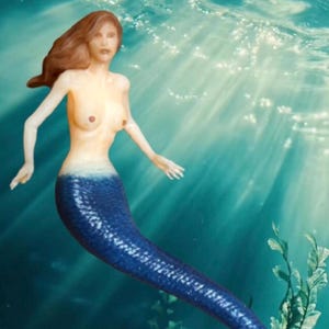 SIRENA MINIATURA PERSONALIZADA - Figura / Miniatura / Fantasía / Personalizable / Micro / Resina / Pintada a mano / Jardín de hadas / Diorama / Sirena