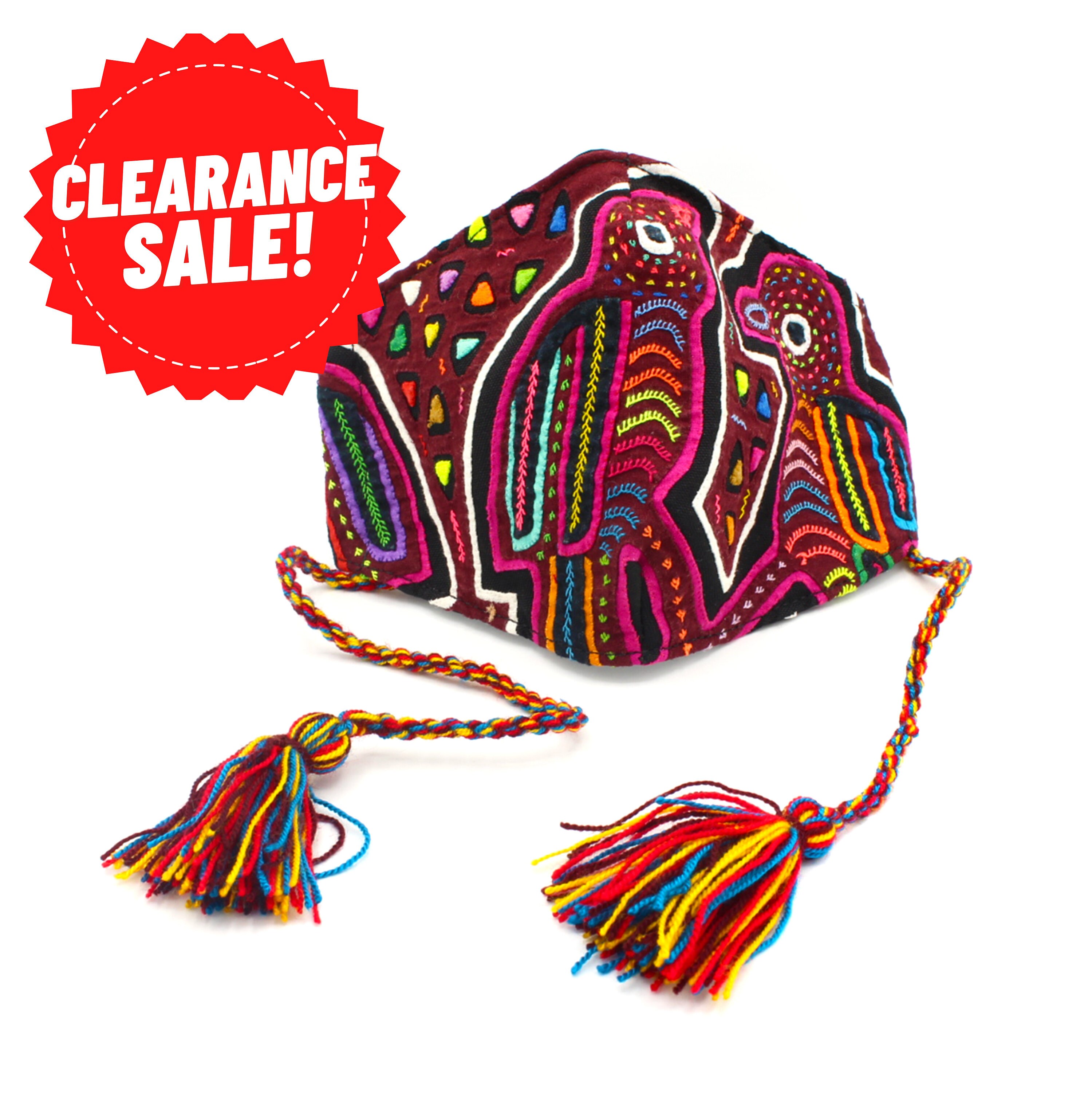 Adjustable Mola Face Mask | NEW DESIGNS | Handmade in Colombia | Text…