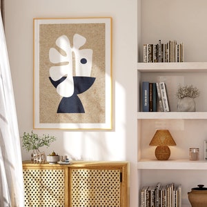 Minimalist Wall Art, Digital Download, Boho, Japandi, Abstract Wall Art, Pottery, Flower Art, Picture