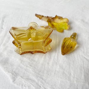 Amber Perfume Bottle French Art Deco Design 1930s Etsy