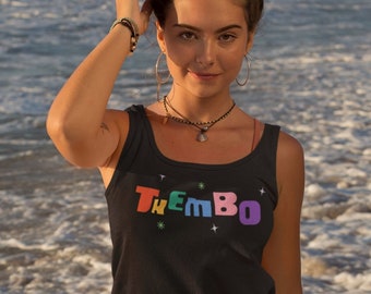 Thembo Pride Tank Top: LGBTQ Pronoun Shirt