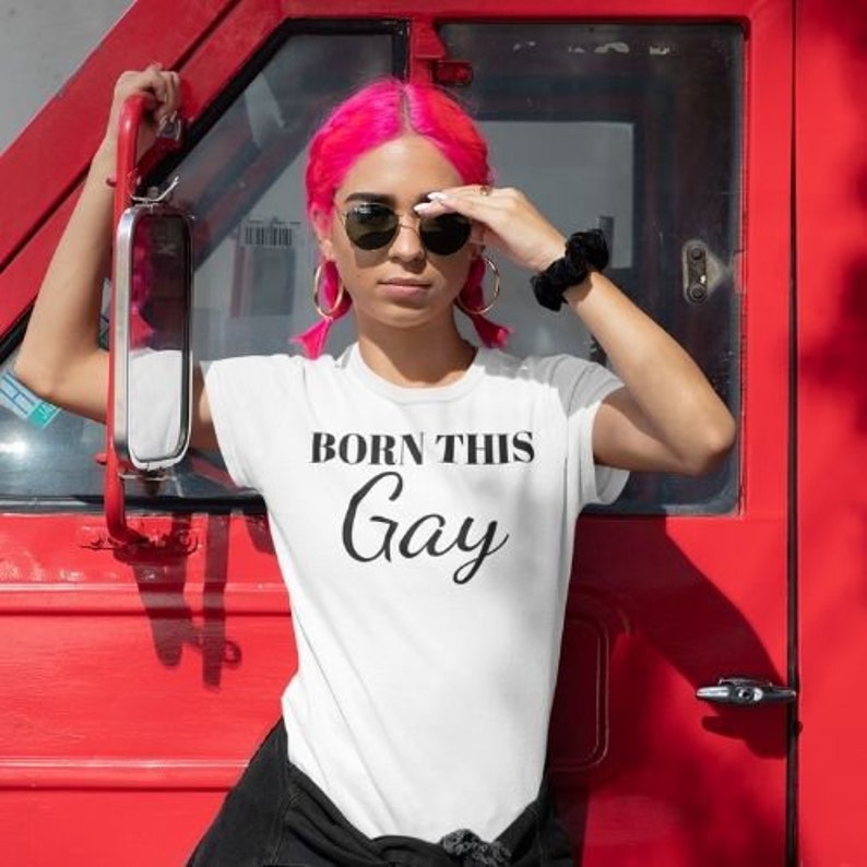 Lgbtq Gift Pride Month Born This Gay Gay Gift Pride Gift Lesbian Shirt Gay Pride T Shirt Funny Gay Shirt Funny Lesbian Gift