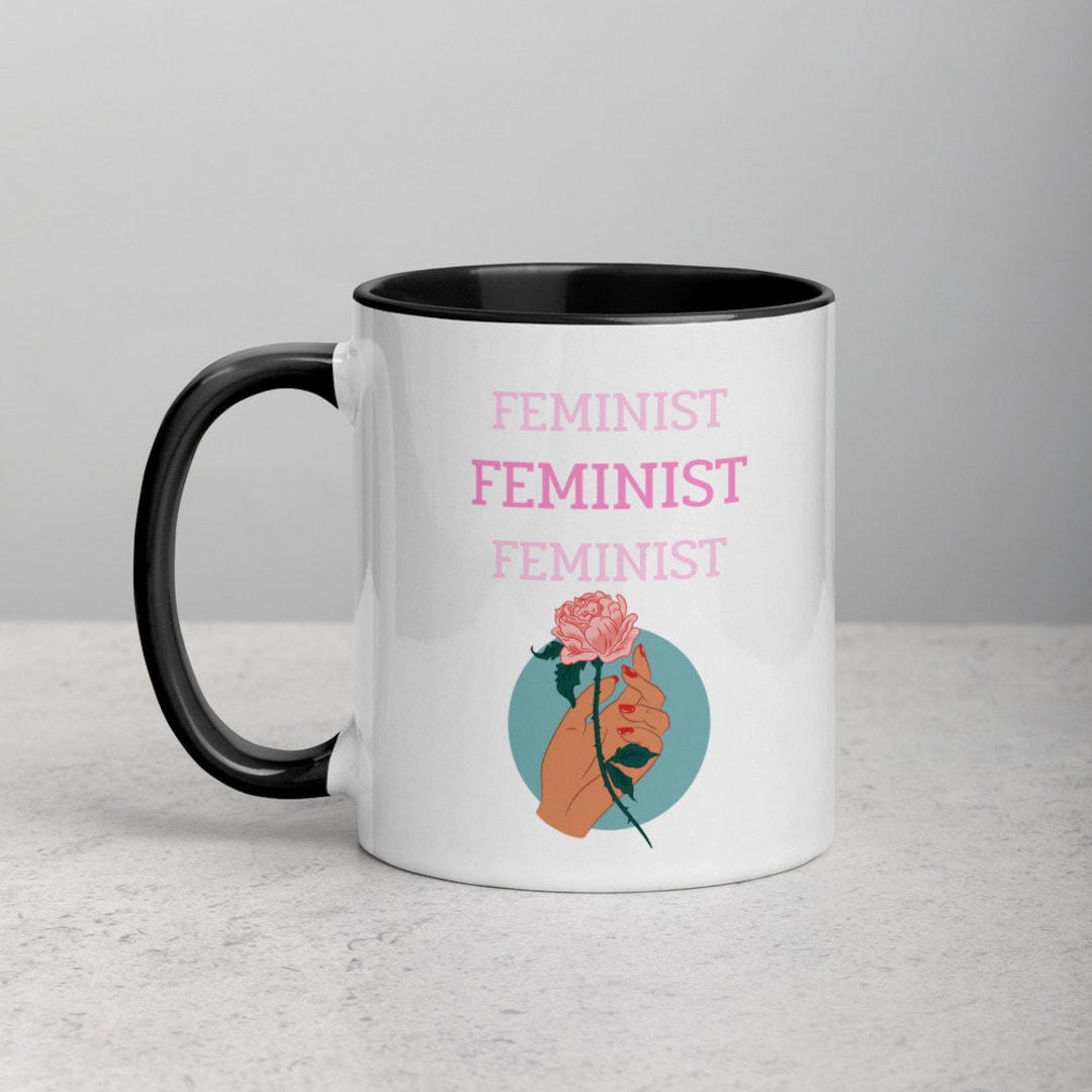 Feminist, Mug With Color Inside, Feminist Mug, Feminist Gift, Feminism