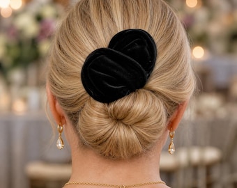 Fits Most Velvet Bun Maker - Heatless Curler Wire Fabric Twist Curl Chignon Styling Tool & Accessory