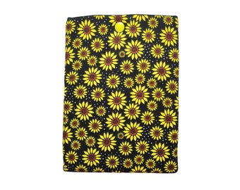 Sunflower Kindle Paperwhite Sleeve: Padded Floral Fabric E-Reader Pouch