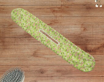 Light Green Floral Bun Maker and Heatless Curler - 3 Sizes for All Hair Types, Updo Deft Bun Holder