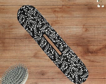 Black and White Vines Bun Maker - 3 Sizes Handmade Deft Bun Wire and Cloth Hairstyle Tool