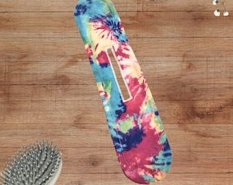 Tie Dye Flannel Hair Bun Maker: 3 Sizes for Fine/Thin/Normal/Thick/Long Hair, Heatless Curls Tool & Deft Bun Accessory