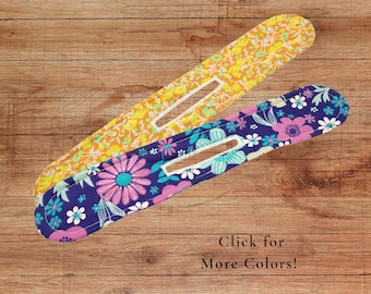 Retro Boho Floral Bun Maker, Heatless Curler, Hair Accessory, Ballet Bun Holder