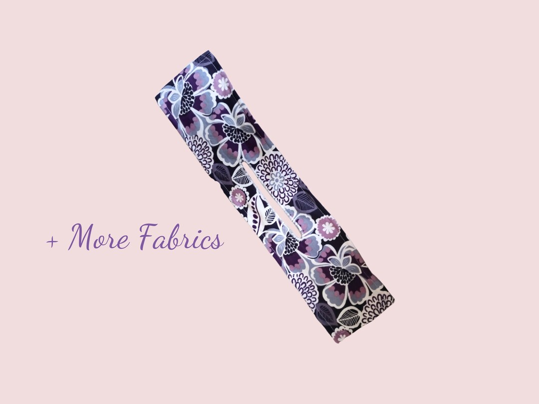 Custom Purple Floral Bun Makers, Handmade Cloth and Wire Hair Accessory, Deft Bun Holder, Ballet